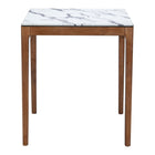Zuo - Eva Counter Table - Blanc-Plateau en bois d’hévéa imitation marbre