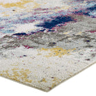 Modway - Entourage Adeline Contemporain Moderne Abstrait Tapis de comédie 8 pi l x 10 pi L - Bleu Gris Jaune Ivoire Rose-Haute densité / Tissé à la machine
