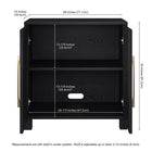 Hudson&Canal - Meuble d'appoint Chabot de 28 po de largeur - Grain noir-8