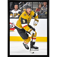 Jack Eichel Vegas Golden Knights - Toile encadree - 22" x 31"-Impression sur toile de qualité supérieure avec bordures enveloppées