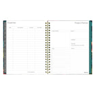 Blueline - Agenda Hebdomadaire/Mensuel - 11 po H x 8 1/2 po l - Motif Floral - Anglais-Jours fériés