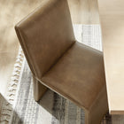Modway - Emory Cuir végane Fauteuil d’appoint de salle à manger - Canyon-Épingles de pied non marquées
