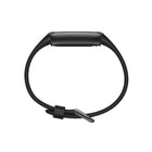 Fitbit - Luxe Bracelet d’activité forme et bien-être - Noir/Acier inoxydable graphite-Connectez Luxe au GPS de votre téléphone intelligent pour suivre en temps réel allure et distance parcourue directement au poignet.
