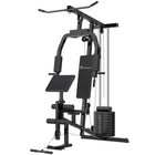 Soozier - Équipement De Gym Multifonction Pour La Maison - Station D’Entraînement De Musculation Avec Charge De 100 Lbs Pour Tirage Latéral-Fabriqué en acier pour une structure stable  