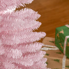 HOMCOM - Arbre de Noël - arbre de Noël fin avec branches réalistes-Couleur : rose 