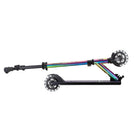 Globber - Trottinette Flow Elements avec Lumières – Neochrome-Plateau en aluminium avec bande antidérapante décorée et béquille . supporte jusqu’à 100 kg
