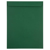 JAM Paper - Enveloppes haut de gamme pour catalogue à extrémité ouverte - 10 x 13 - vert foncé - paquet de 50-Couleur: vert chasseur/vert forêt foncé