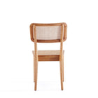 Manhattan Comfort - Lot de 2 chaises de salle à manger Giverny 18,11 po style industriel chic - Nature-Livré chez vous entièrement assemblé Aucun assemblage requis