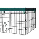 PawHut - Cage pour petits animaux pour poules, lapins, chinchillas 73 po x 30 po x 20 po-Recouvert d'un toit d'ombrage pour prévenir les UV 
