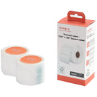 MUNBYN - Étiquette thermique - 2,25 x 1,25" - Blanc - 1000 feuilles/rouleau - 2 rouleaux/paquet - Paquet de 2 (4000 feuilles)-Bonne compatibilité : Convient pour MUNBYN, ZEBRA, ROLLO, PLONO, L+H, Jiose, et la plupart des imprimantes à étiquettes thermiques dont la largeur d'impression peut être ajustée à 2,25 pouces. NE SUPPORTE PAS DYMO !