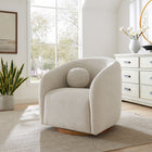 Modway - Holland Pivot Tissu chenille Fauteuil - Gris colombe-Rembourrage en mousse moelleux et support de ressort