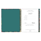 Blueline - Agenda Hebdomadaire/Mensuel - 11 po H x 8 1/2 po l - Motif Floral - Bilingue-Comprend des calendriers de référence