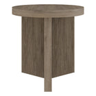 Hudson&Canal - Table d'appoint ron Holm 22" L - Chêne gris vieilli-La table est fabriquée à partir de matériaux MDF de haute qualité et durables