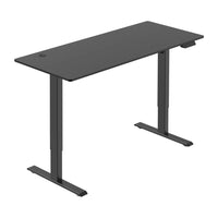 TygerClaw - Bureau assis-debout à colonne à deux étages de 42 po - Noir-Moteur robuste garantissant un niveau de stabilité exceptionnellement élevé