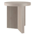 Hudson&Canal - Table d'appoint ron Holm 22" L - Aulne blanc-Un design scandinave contemporain pour votre salon, votre bureau et plus encore