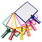 KleenSlate - Tableaux blancs portables personnalisables avec manches et marqueurs effacer à sec, ensemble de classe de 24-Les marqueurs sont conformes aux normes CPSIA et ASTM D-4326