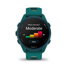Garmin - Forerunner 170 Music - Vert sarcelle avec bracelet vert sarcelle/citron-Les plans d'entraînement évolutifs Garmin Coach vous aident à atteindre vos objectifs de course, de dépassement ou de forme physique grâce à des programmes adaptés quotidiennement selon votre récupération et votre santé, offrant des options allant de la course-marche pour débutants aux entraînements intensifs pour coureurs d'expérience