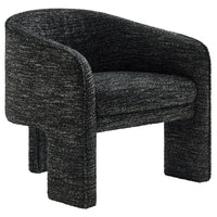 Modway - Greer Tissu Boucle Rembourré Fauteuil d’accent - Charbon de bois-Tissu Boucle brossé
