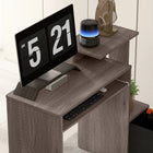 HOMCOM - Bureau d'ordinateur avec plateau à clavier coulissant - 39,25 po L x 15,75 po l x 34 po H - gris-Assemblage requis