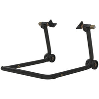 HOMCOM - Support pour motocyclette-Se convertit entre support avant et arrière pour une utilisation polyvalente 
