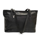Ashlin® Sac fourre-tout classique avec longues courroies Melia pour femme, noir-Met en vedette l'organisateur intérieur ASHLIN's Inside OrganizerTM avec 5 pochettes pour cartes de crédit et 2 boucles à stylo.