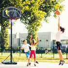 Soozier – Système de basketball portatif ajustable de 6,5 à 10 pi pour l’extérieur-Panneau de basket, arceau, système de cercle, hauteur réglable 
