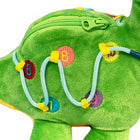 Bouncyband - Jouet d'activité sensorielle Abeille occupée - Dinosaure-APPRENTISSAGE ACTIF : Engage les enfants dans l'exploration tactile grâce à leur fascination naturelle pour les fermetures à glissière, les boutons, les boucles et le comptage des nombres.