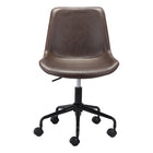 Zuo - Byron Chaise de bureau - Brun-Moelleux et durable pour un confort quotidien exceptionnel