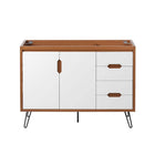 Modway - Energize 48" Armoire de lavabo compatible avec un seul lavabo (non inclus) - Blanc cerise-Bassin d’évier et installations non inclus