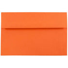 JAM Paper - Enveloppes d'invitation colorées A8 - 5,5 x 8,125 - orange recyclé - Paquet de 50-Ces enveloppes sont parfaites pour envoyer des invitations, des cartes de voeux, des RSVP, des cartes de remerciement, des cadeaux d'anniversaire, des remises de diplômes, des vacances et plus encore