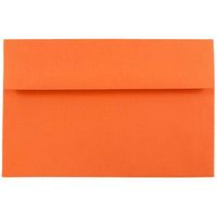 JAM Paper - Enveloppes d'invitation colorées A8 - 5,5 x 8,125 - orange recyclé - Paquet de 50-Ces enveloppes sont parfaites pour envoyer des invitations, des cartes de voeux, des RSVP, des cartes de remerciement, des cadeaux d'anniversaire, des remises de diplômes, des vacances et plus encore
