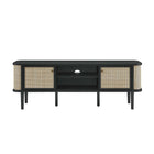 Modway - Miramar 60 po Bois Meuble TV, Noir-Capacité de poids : 200 lb.