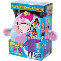 Huggle - Pets Unicorn Animal Sweat-shirt à capuchon et peluche-Sweat-shirt à capuche ultra-doux, moelleux et surdimensionné pour les enfants!