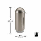Umbra PENGUIN - Pompe à savon liquide 355ml, Nickel, Paquet de 3-7
