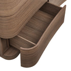 Modway - Mirae 6 tiroirs Commode incurvée, Chêne brun brossé-8