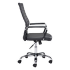 Zuo - Primero Chaise de bureau - Noir-Dimensions: 24,2 po L x 24,8 po L x 44,3 po H