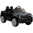 Qaba - Voiture électrique pour enfants sous licence CHEVROLET 12V à télécommande RC - noir-La CHEVROLET SILVERADO EV RST sous licence offre une expérience de jeu authentique