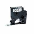 DYMO - Ruban d'étiquettes D1 - 12 mm (1/2 po) - noir sur transparent-Polyester durable autocollant