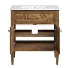 Modway - Elysian 30" Vanette de salle de bain - Brun blanc-8