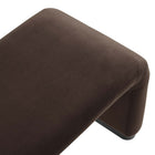 Modway - Koda Performance Velvet Banc long de la chute d’eau - Brun chocolat noir-8