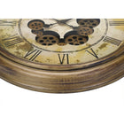 Monarch Specialties - Horloge - 23 po Rond - Mécanisme D'Engrenage - Horloge Murale - Brun Antique - Transitionnel-Aucun assemblage n'est nécessaire, il suffit d'insérer 3 piles AA (non incluses) pour obtenir une pièce d'apparat élégante et transitionnelle