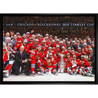 Chicago Blackhawks 20x29 2015 Stanley Cup - Toile encadree - 31" x 22"-Impression sur toile de qualité supérieure avec bordures enveloppées