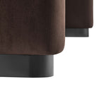 Modway - Koda Performance Velvet Ottoman de la cascade - Brun chocolat noir-9