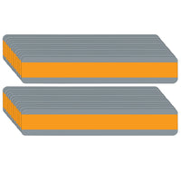 Ashley Productions - ASH10865-24 Guide de lecture à double bande de phrase - 1-1/4" x 7-1/4" - orange - paquet de 24-Suivez facilement l'impression à travers la fenêtre teintée transparente.