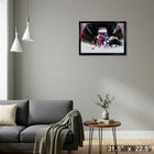 Ivan Demidov sur toile Montreal Canadiens First Goal - Toile encadree - 31" x 22"-Prêt à accrocher - livré entièrement assemblé