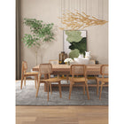 Manhattan Comfort - Chaise de salle à manger Versailles 18,5 po style industriel chic - Nature - Lot de 4-Cannage naturel fin fabriqué à partir de véritable rotin en bois