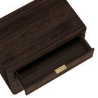 Manhattan Comfort - Table de nuit moderne Evelyn 32" à 3 tiroirs - Marron-Conception de base de balai à plateforme surélevée permettant un nettoyage facile