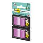 Languettes Post–it 1 po x 1,7 po – Violet – 50 languettes/distributeur – 2 distributeurs/paquet-Idéal pour marquer des documents sans écrire dessus
