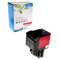fuzion - Lexmark (80C1HM0) Cartouche De Toner Compatible - Rendement Haut - Magenta-Couleur d'encre: Magenta