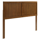 Modway - Robbie Bois Tête de lit Queen, Noyer-Tête de lit en bois reine